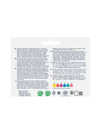 FABER-CASTELL | Gofa Kreativmarker 6er Etui Holiday | 